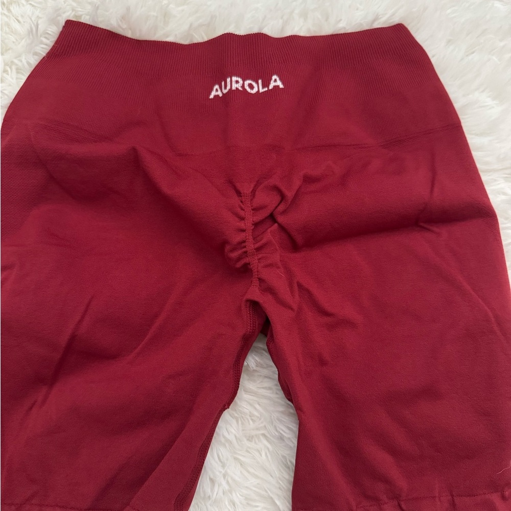Aurola Women's Athletic Shorts - Burgundy